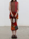 YANYAN KNITS 2025 Fall/Winter Collection: Stand-up Collar Vest (YYK-YYW25-1631-PS) - Color Block Design